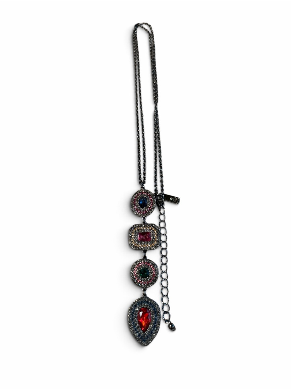 INC Multicolor Rhinestone Statement Necklace
